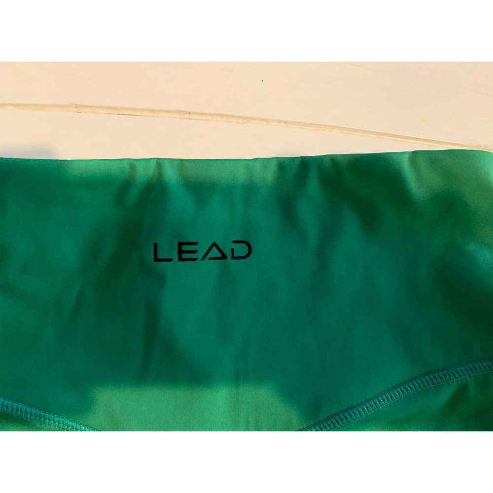 LEAD High Waist V Cut Leggings Green Athletic Activewear‎ Pants